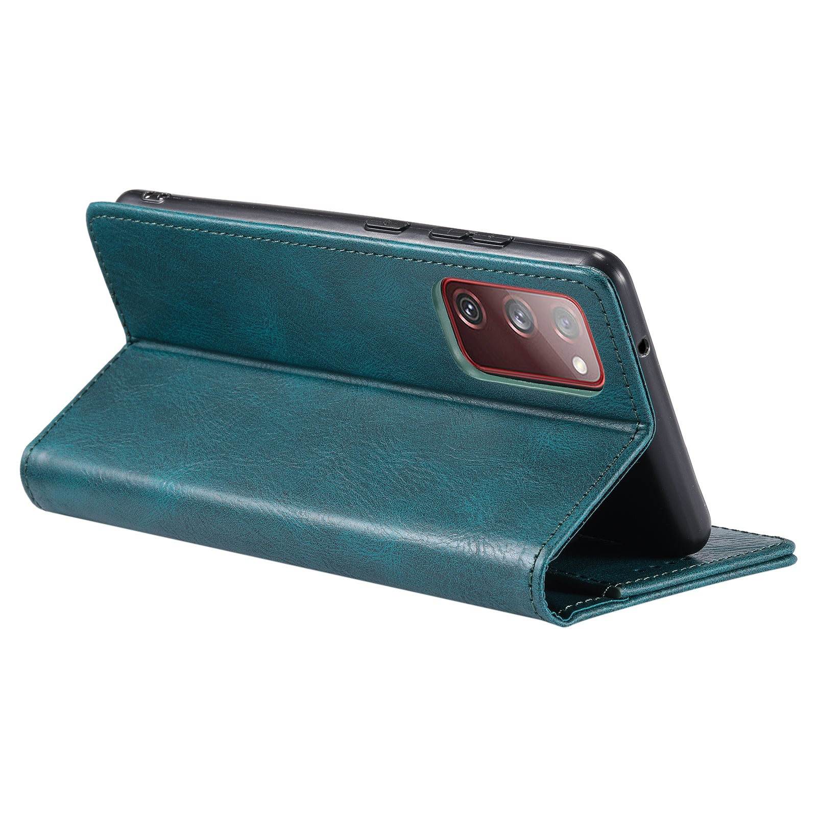 TTUDRCH Style 007 Leather Case for Samsung Galaxy S20 FE / S20 FE 5G / S20 FE 2022 / S20 Lite RFID Blocking Stand Wallet Cover - Green TTUDRCH Style 007 Leather Case for Samsung Galaxy S20 FE / S20 FE 5G / S20 FE 2022 / S20 Lite RFID Blocking Stand Wallet Cover - Green